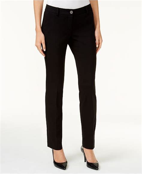 michael kors stretch pants polyester miranda|Michael Kors denim leggings.